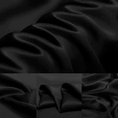 Kain Satin Sutra Hitam